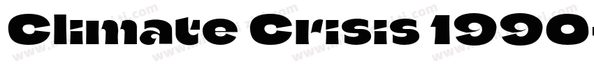 Climate Crisis 1990字体转换